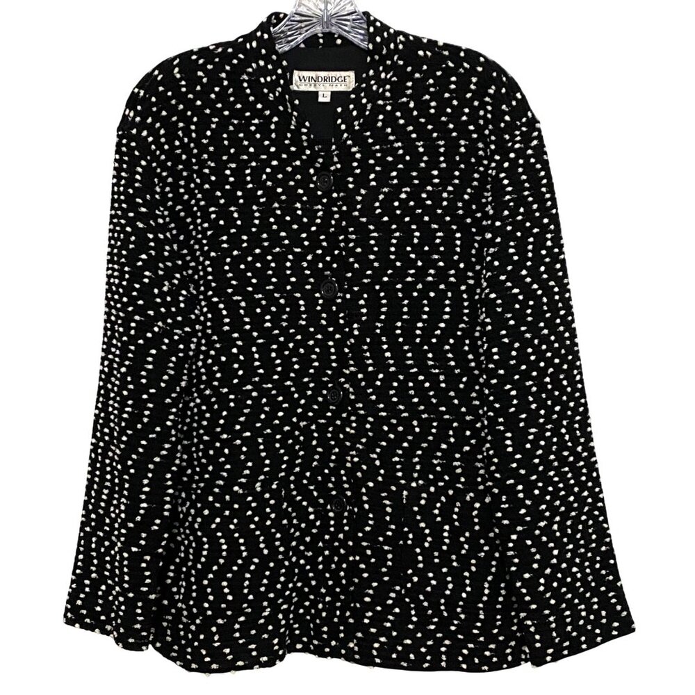 Vtg Y2K Windridge Cheryl Nash Womens Button Front‎ Jacket Dressy Classic Pockets